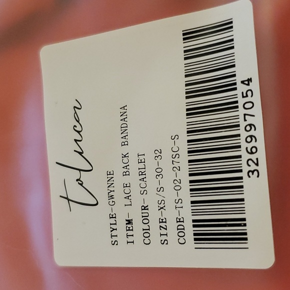 Toluca Swim Gwynne Lace-up Bandana Top - Scarlet - Picture 5 of 12